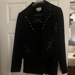 Vintage Alberto Makali 2pc black Jacket & Skirt